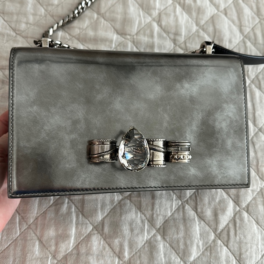 Alexander McQueen Metallic Clutch Bag